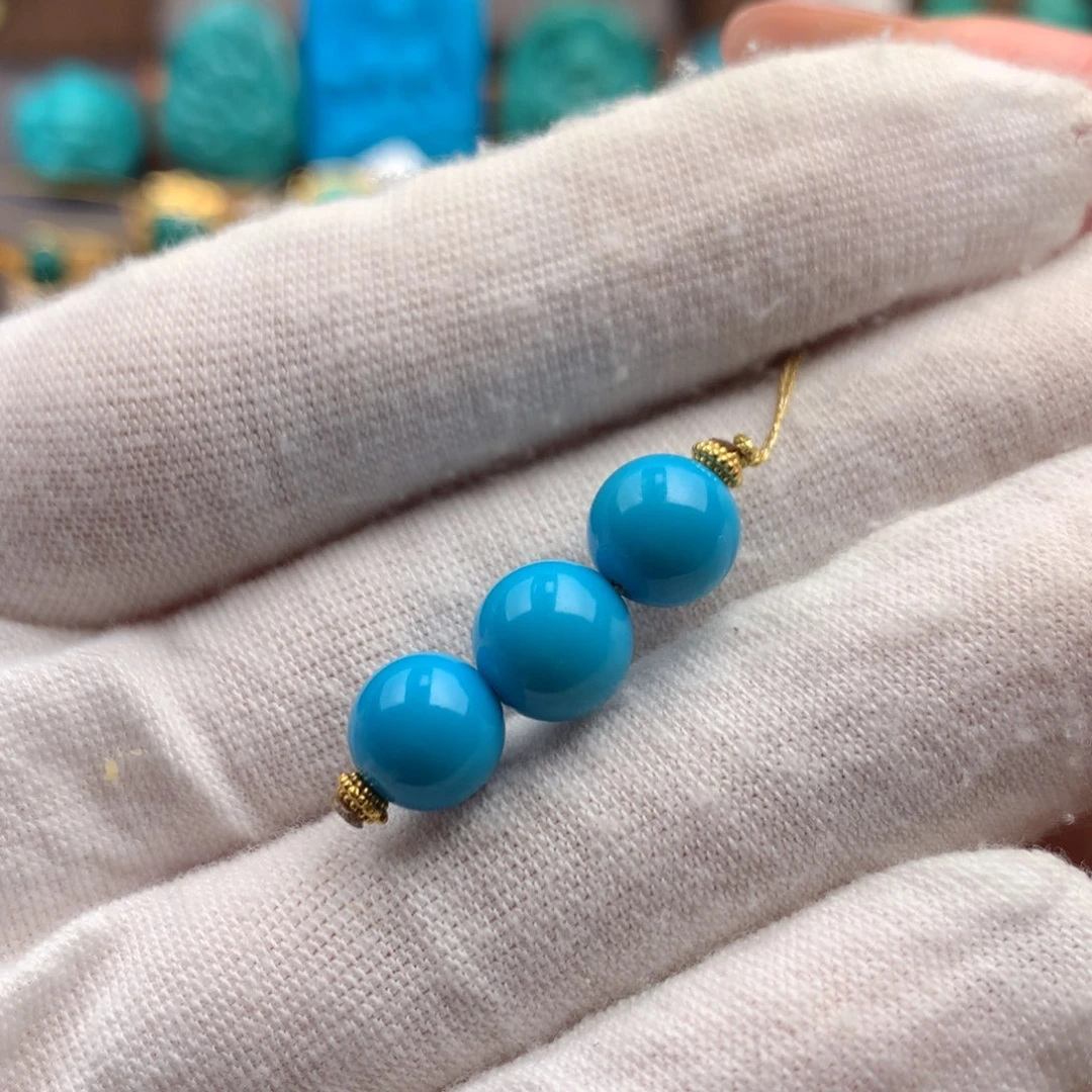 绿松石18K金镶嵌绿松石