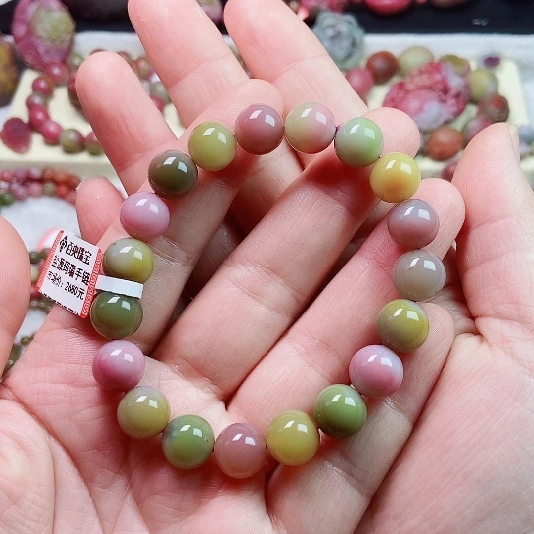 玛瑙/玉髓手链未镶嵌凤**天盐源玛瑙