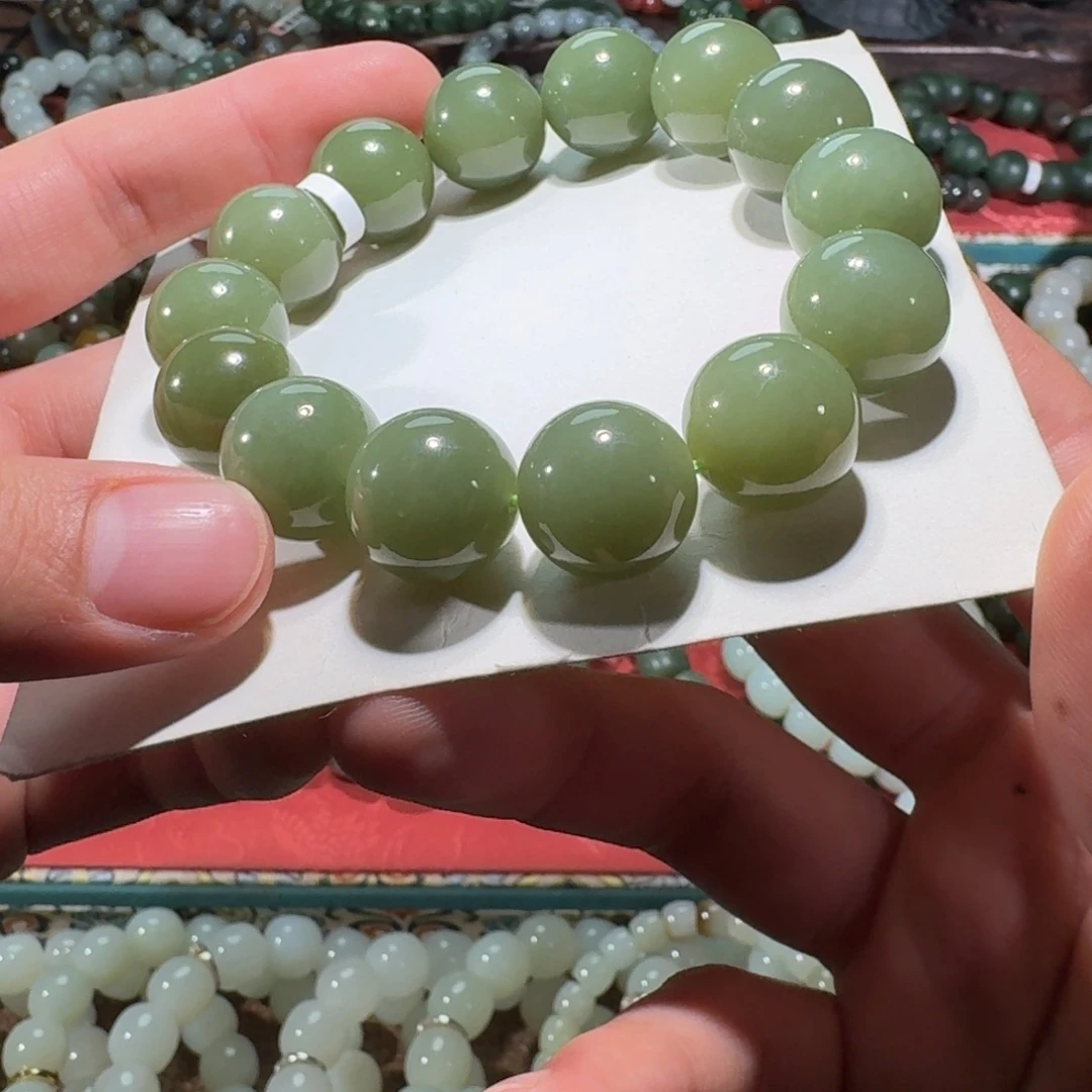 和田玉未镶嵌手链