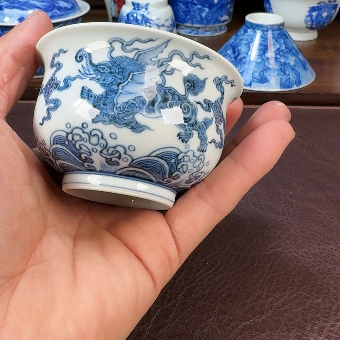 瓷片R*Y现代景德镇陶瓷手绘茶具