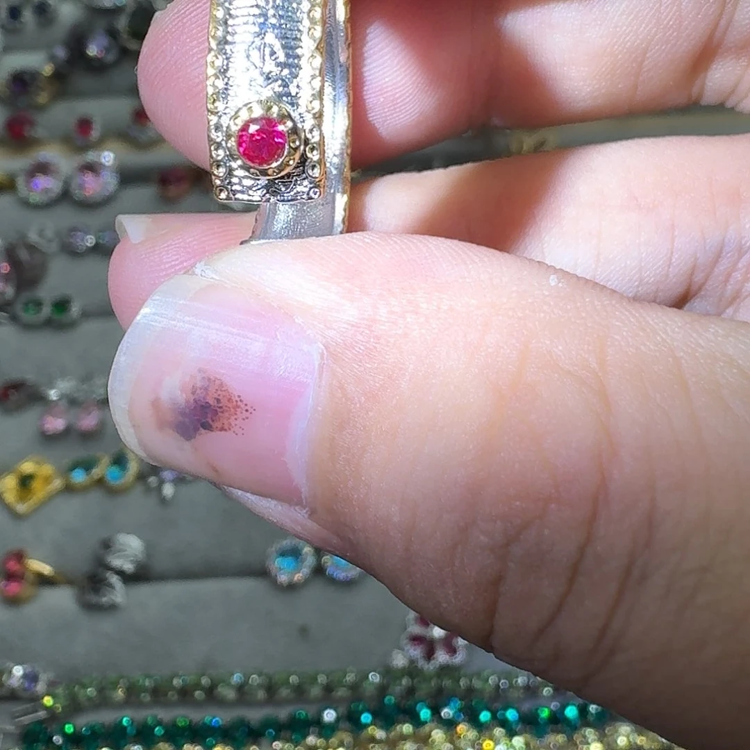 托帕石戒指银S925镶嵌