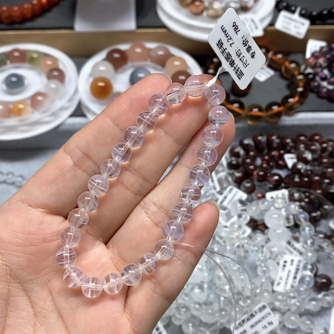 水晶手链未镶嵌蓝针手链