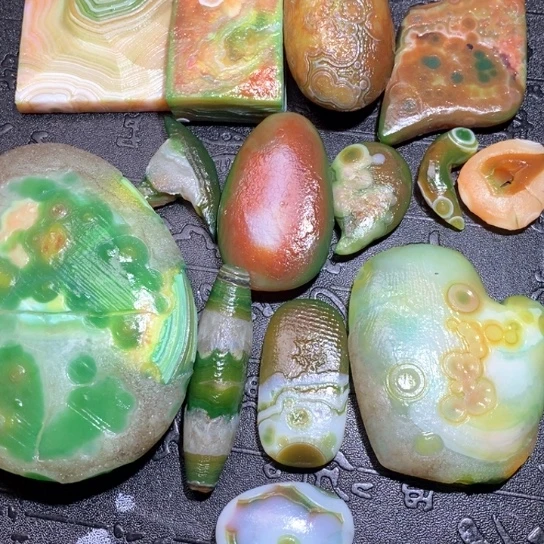 石英质玉珠宝半成品未镶嵌真***事