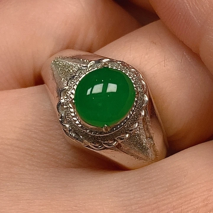 一***n翡翠未镶嵌耳饰翡翠蛋面