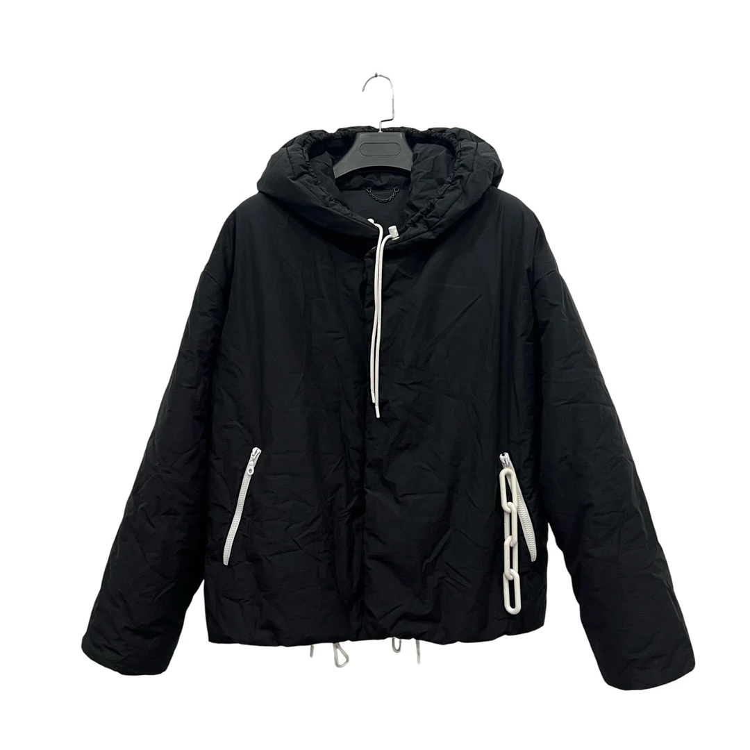 99新 LouisVuitton/路易威登 地球刺绣链条黑色棉服 48码/98新