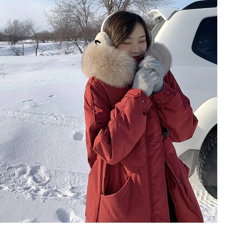 冬季大码加厚衣东大门秋冬服女长款年加绒新款防风小个子服外套