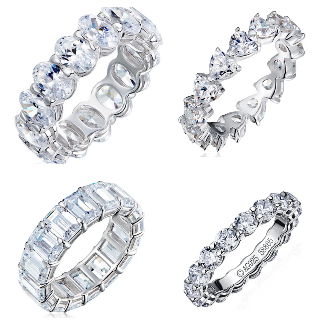 925银合成锆石戒指 AceAceCo【小爱心/小冰糖/小鸽子蛋】排钻戒指