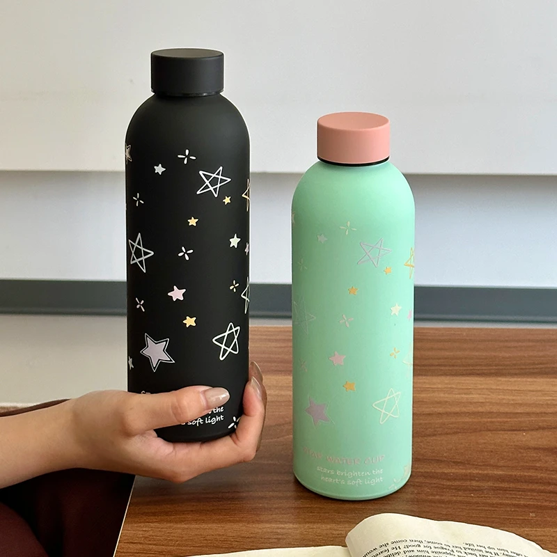 Gucgres高颜值保温杯女生大容量便携水杯学生上学杯子外带随行杯