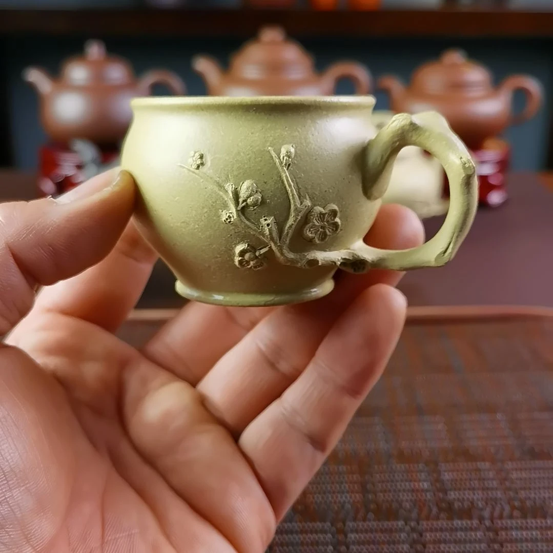 紫砂茶壶本*物本山绿梅花杯100CC