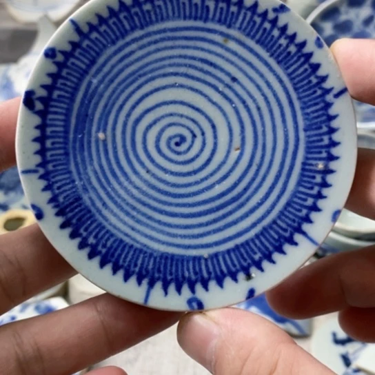 瓷片现代瓷器青花瓷片