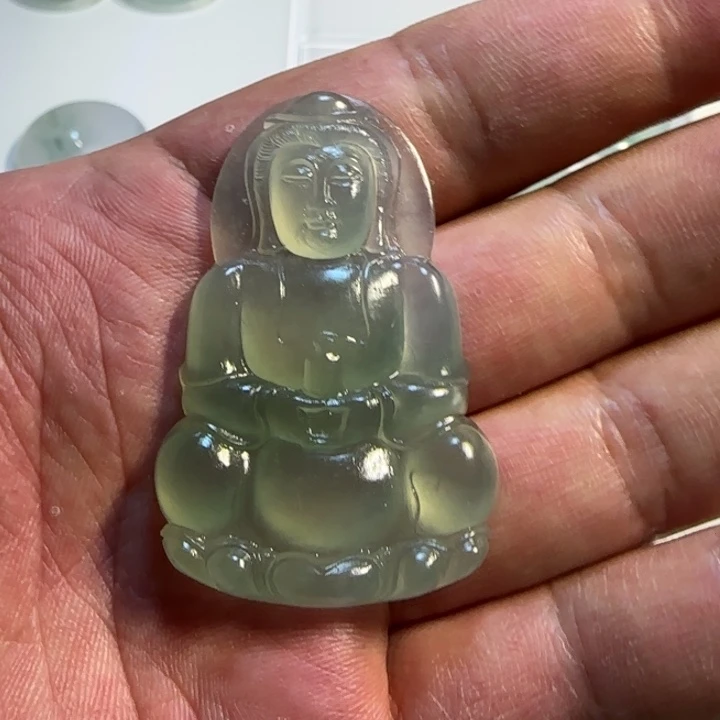 定制翡翠未镶嵌翡翠观音