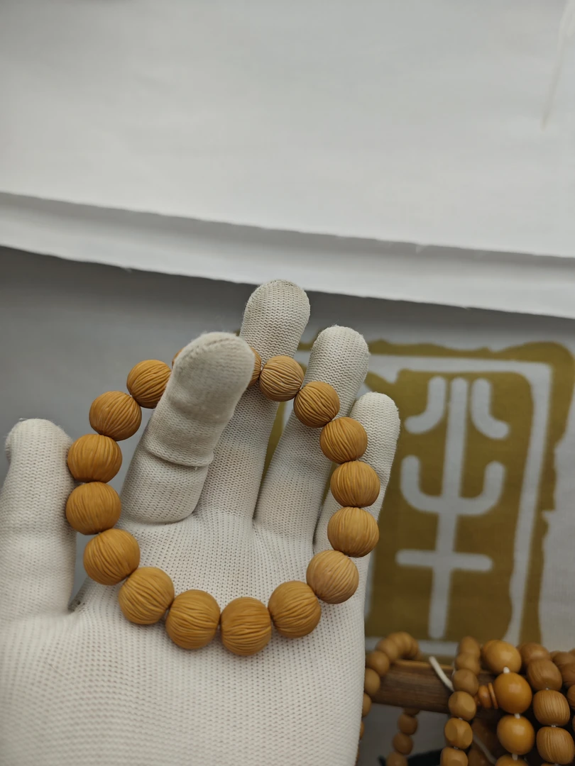 胖子文玩•全品拉丝猴头14手串+