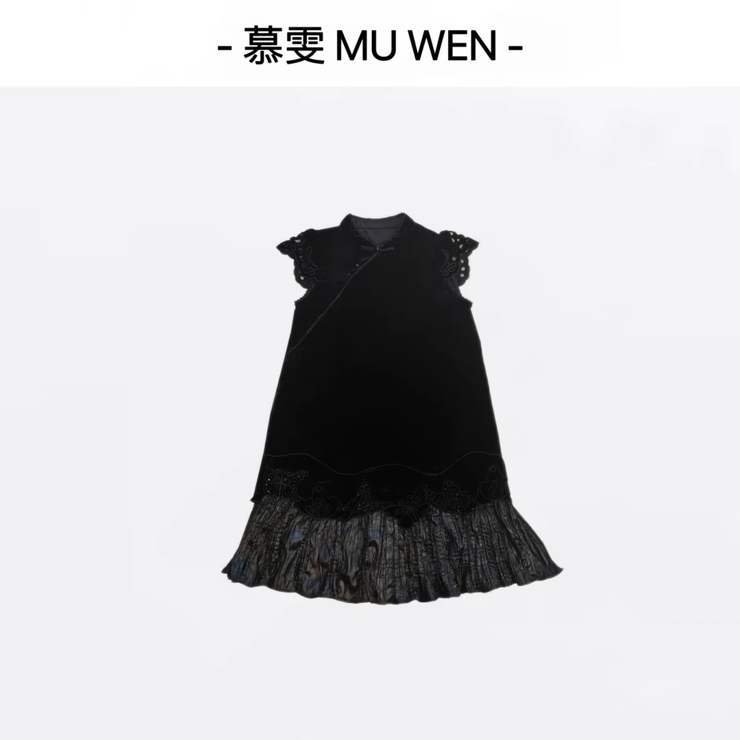 【绝色佳人】夏季丝绒清凉高级气质旗袍连衣裙25148938