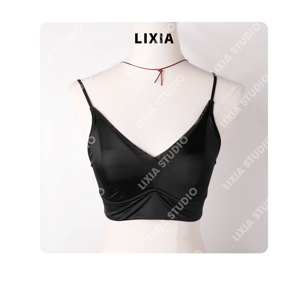 LIXIA【印记】春夏时尚潮流纯色简约设计款美背吊带-D7653