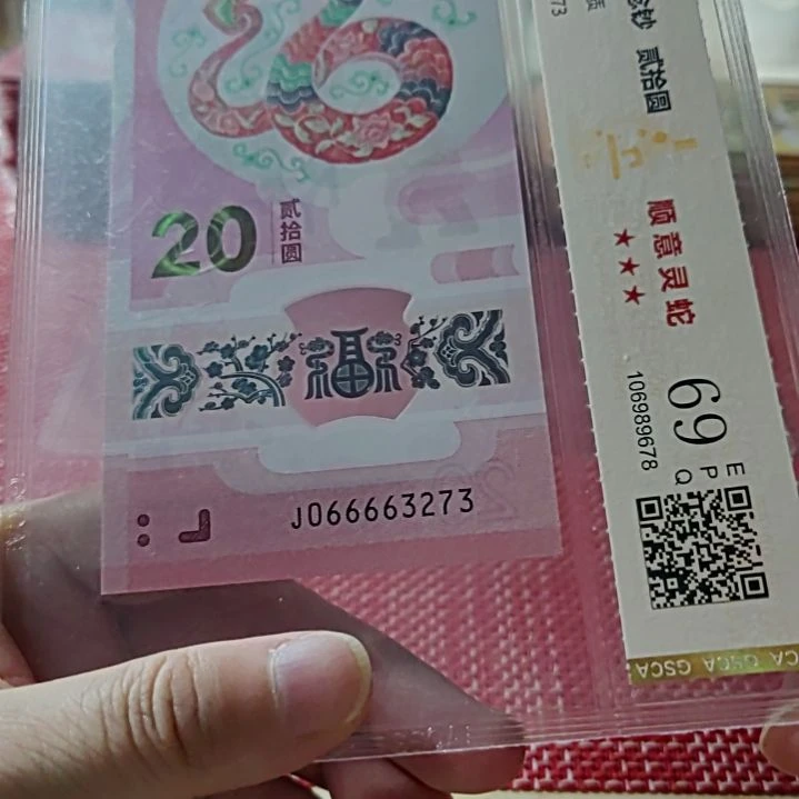 塑料小蛇钞顺意灵蛇66663273评级