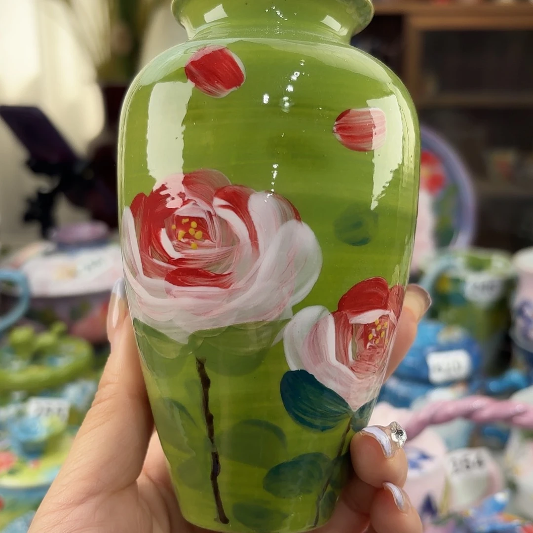 瓷片景德镇手绘高温釉下彩陶瓷茶具