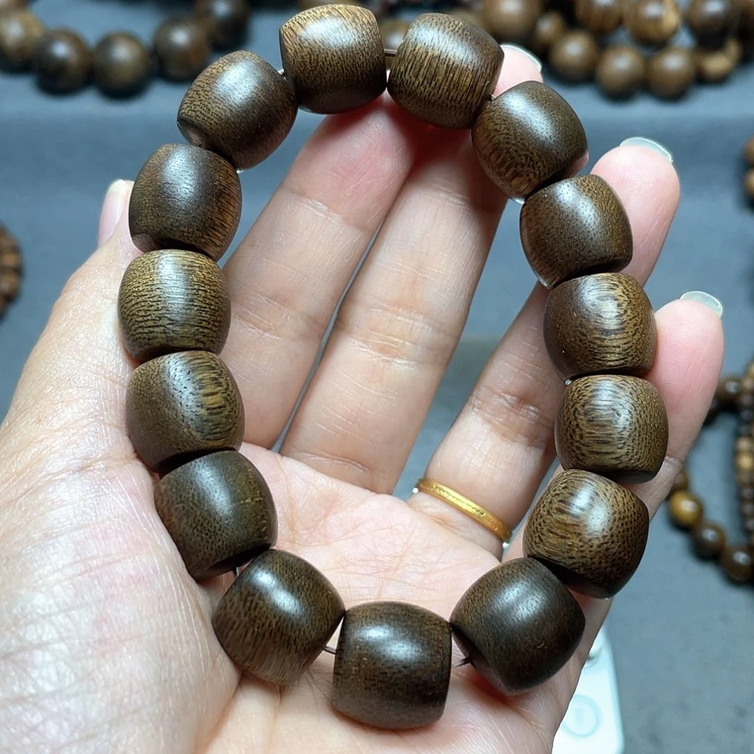 沉香手串芽庄白棋1.5
