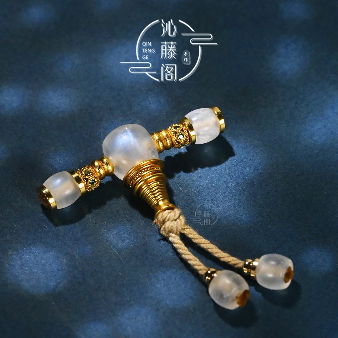 9MM分体三通万向轴弟子珠套装文玩手串手持全套DIY配饰配珠配件