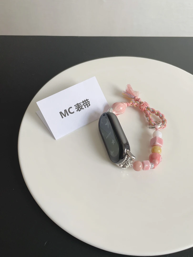 MC海螺陶瓷小猫适用小米手环10表带彩色小米手环9/8替换腕带9pro