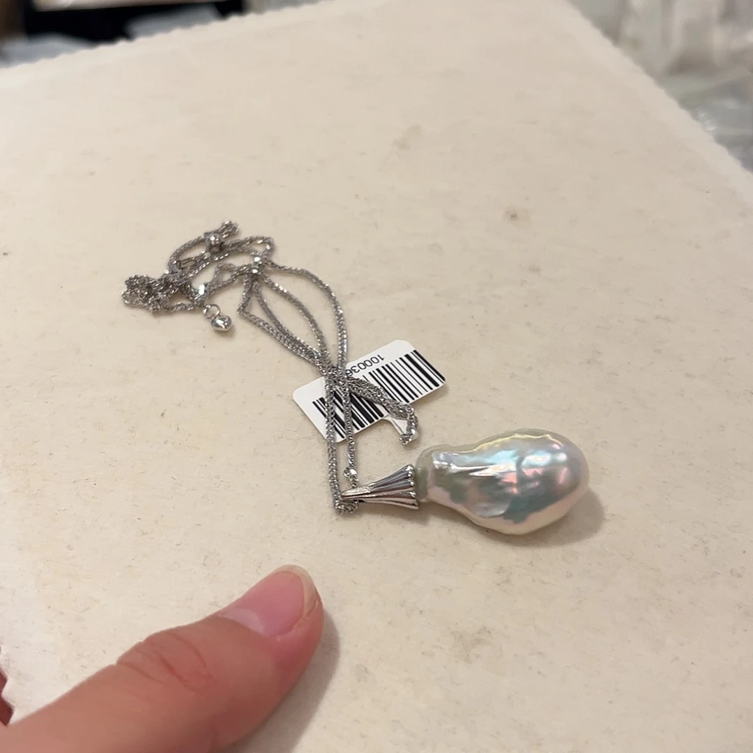 淡水珍珠颈饰银S925镶嵌