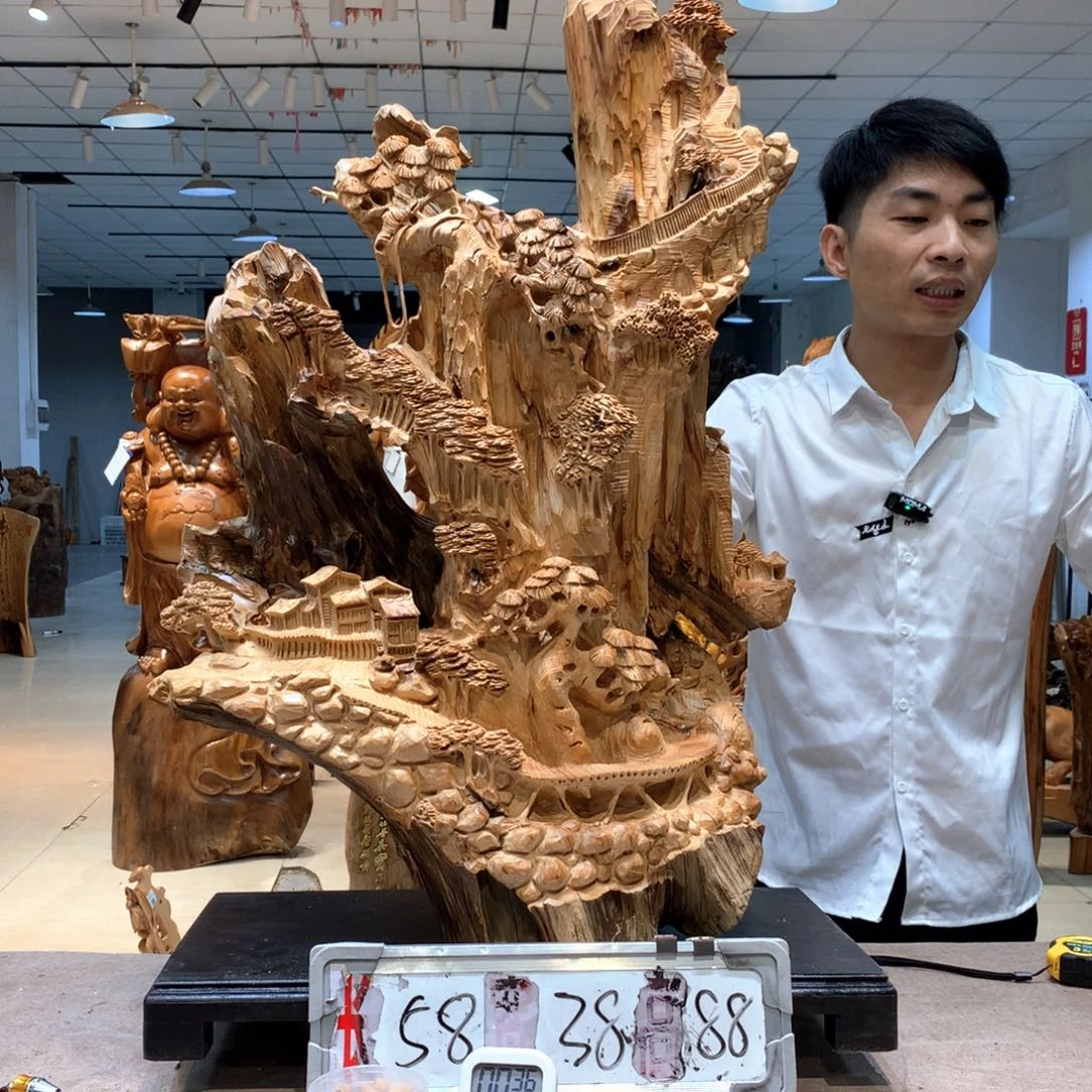 敬***人木工艺品摆件不包邮