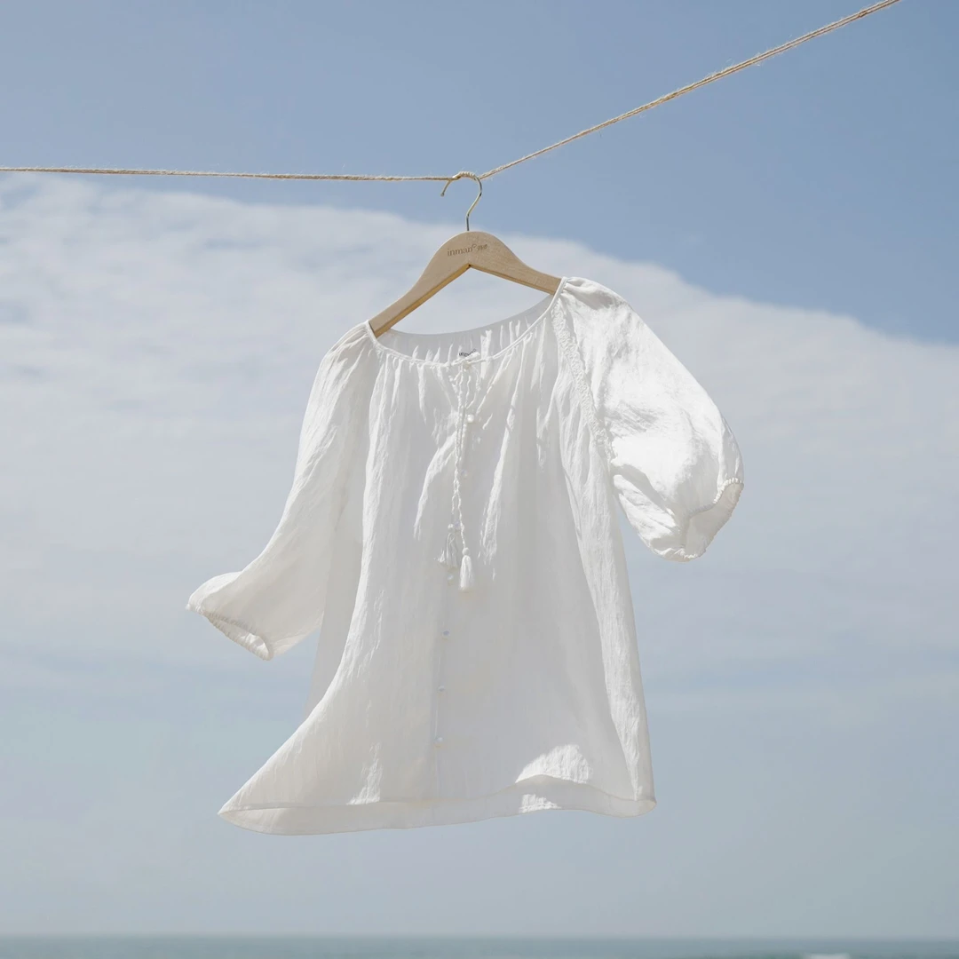 【夏日凉感】茵曼2025秋季女装新款气质衬衫基础百搭舒适短袖衬衣