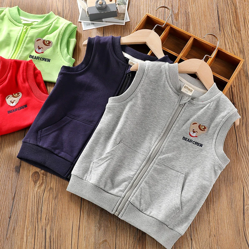 儿童马甲2025春秋款百搭纯棉背心男童宝宝马夹潮韩版休闲上衣外套