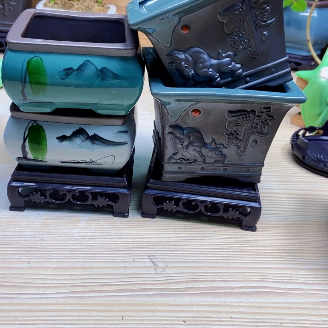 瓷片陶瓷花盆陶瓷艺术