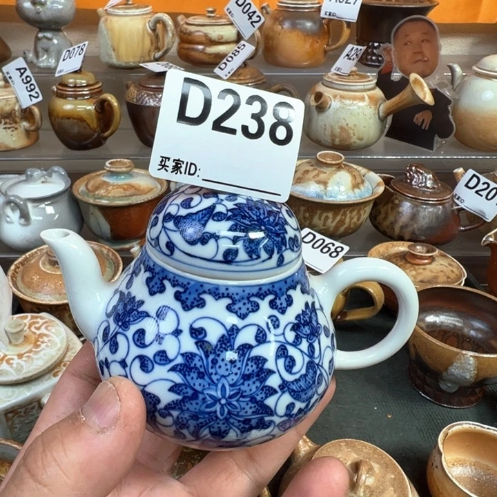 摆件一**池238景德镇手工青花壶