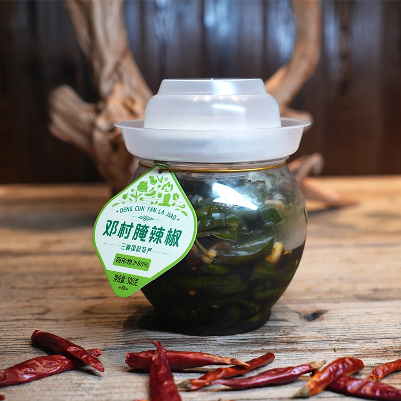 邓村手工腌辣椒下饭菜新鲜香辣脆爽下酒菜速食农家酱辣椒下饭