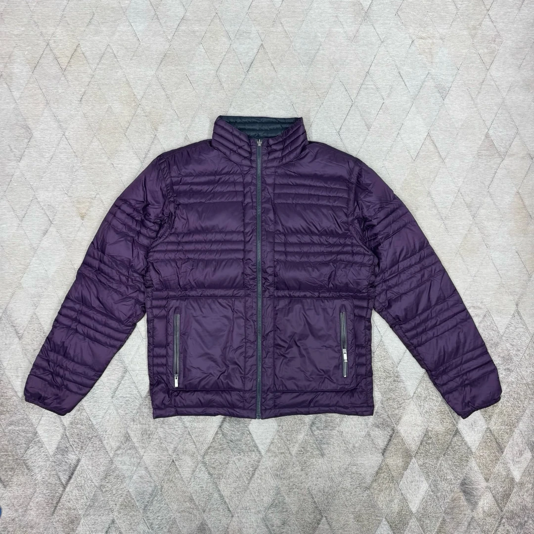 未使用 ZEGNA 134557 杰尼亚双面羽绒夹克 鹅绒填充