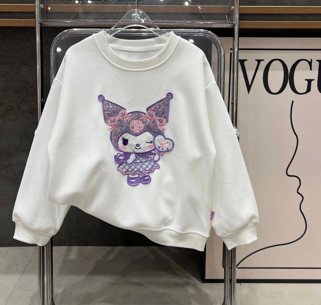 204~女童春款新款卫衣亮片库洛米