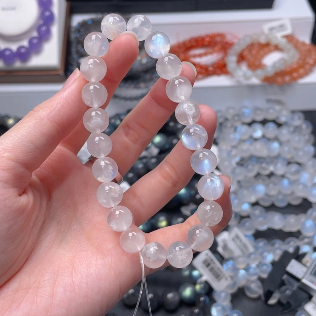 手链未镶嵌长石入门级奶油体蓝月光9m+