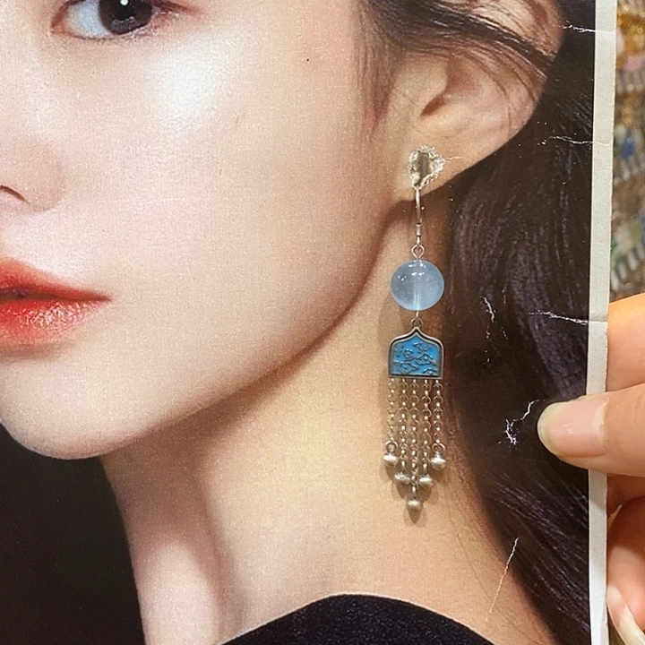 蛇纹石玉合金颈饰