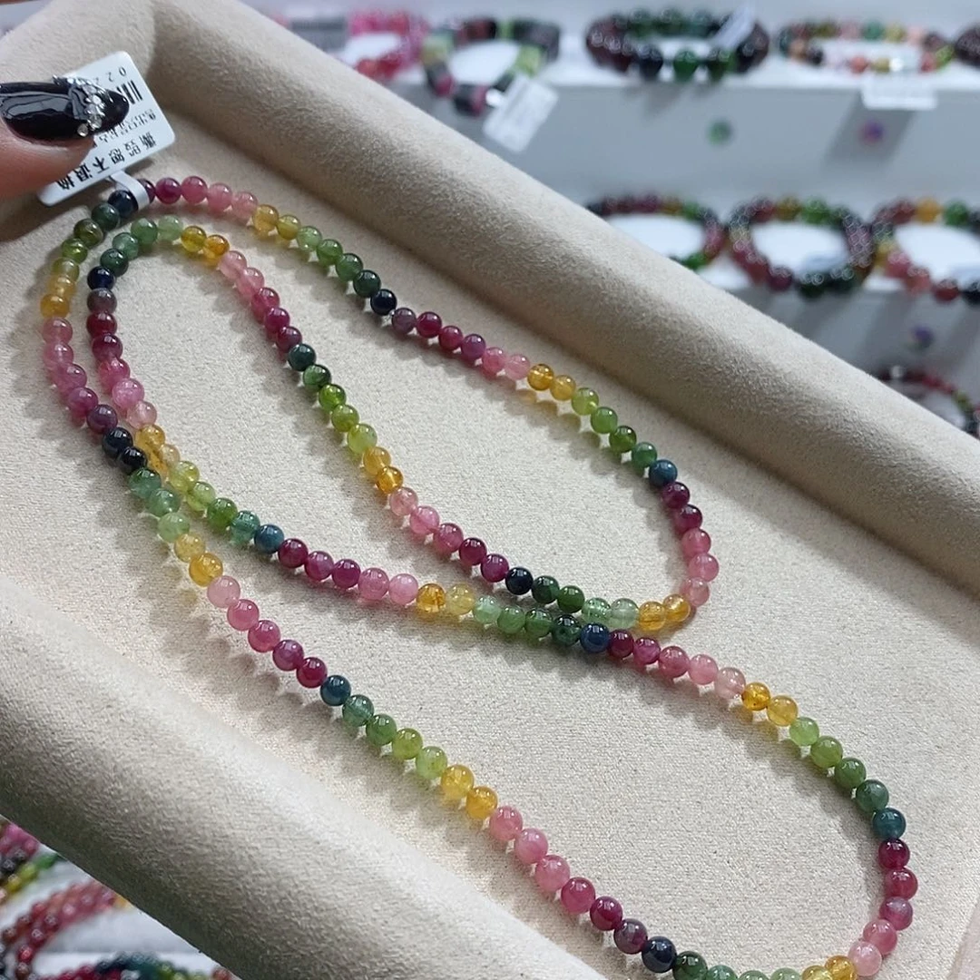 碧玺手链未镶嵌多样性发一条