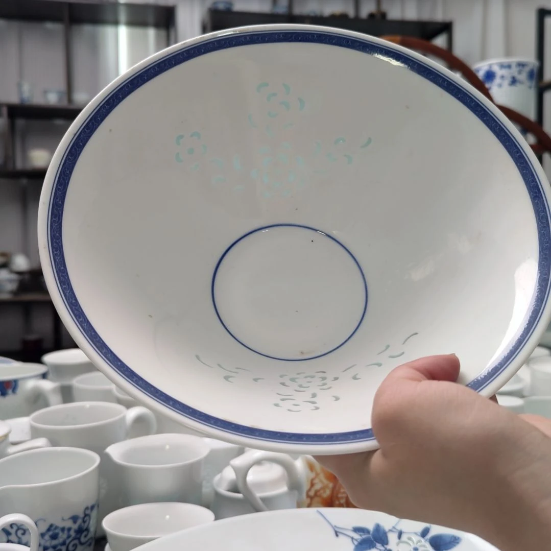 瓷9寸清韵汤碗一个