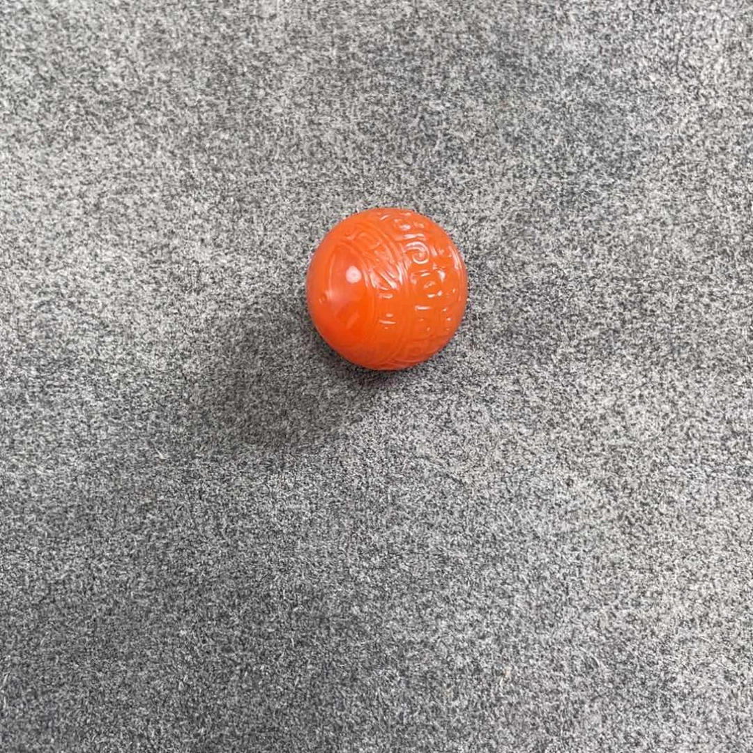 未镶嵌回纹圆珠南红玛瑙