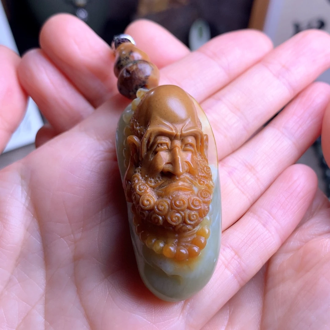 自***解岫岩河磨玉（透闪石质玉）未镶嵌挂件