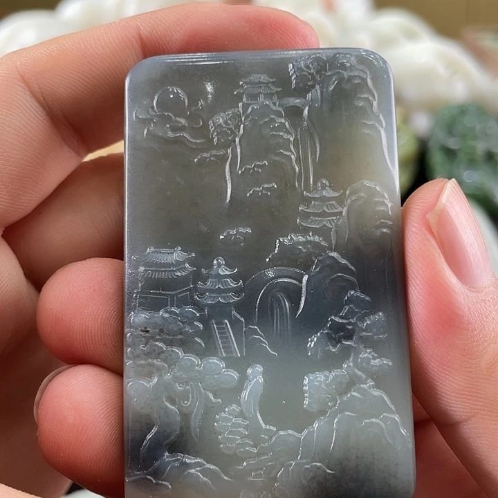 和田玉未镶嵌挂件