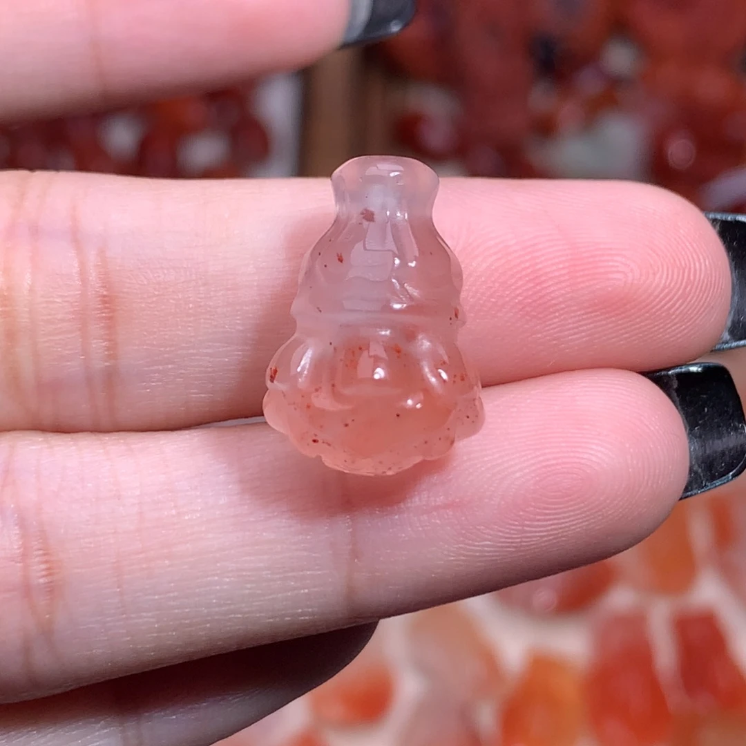 南红玛瑙未镶嵌珠宝半成品莲花三通