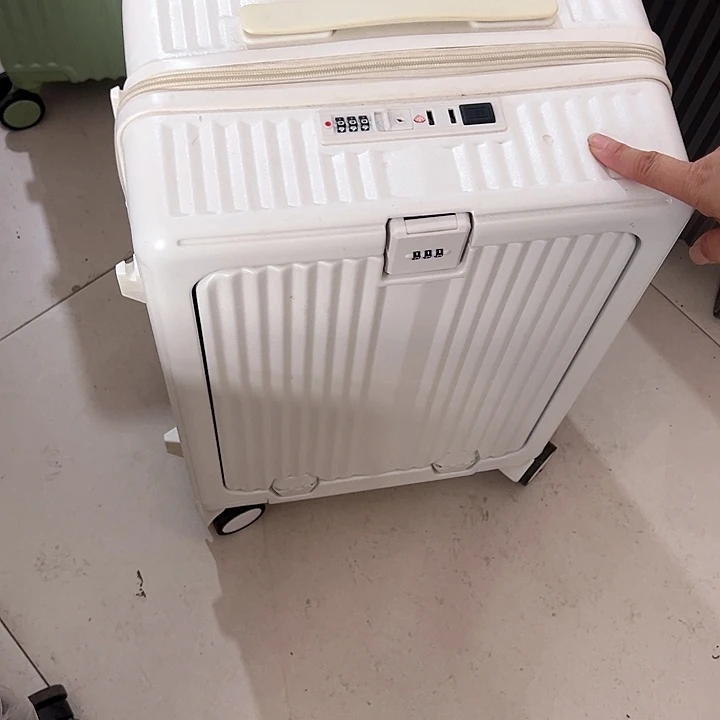 PET+PE材质前开盖拉杆箱旅行箱
