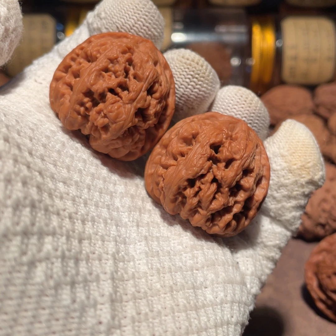 文玩核桃把件34粗筋