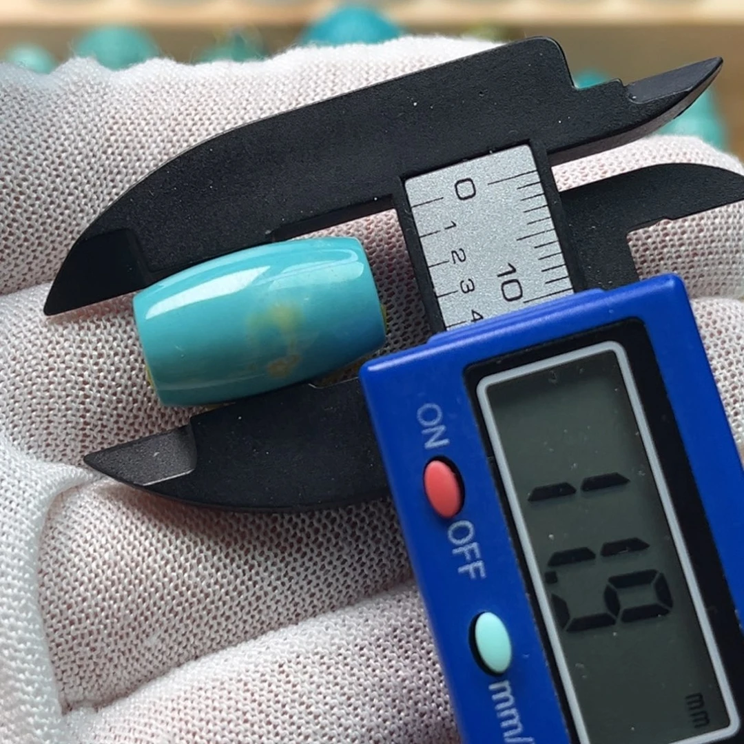 绿松石未镶嵌桶珠