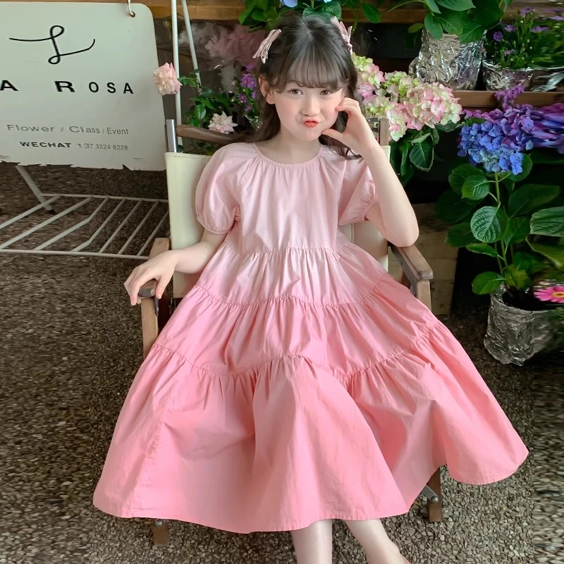 女童连衣裙夏装2025新款儿童装洋气时髦公主裙女孩夏季中大童裙子