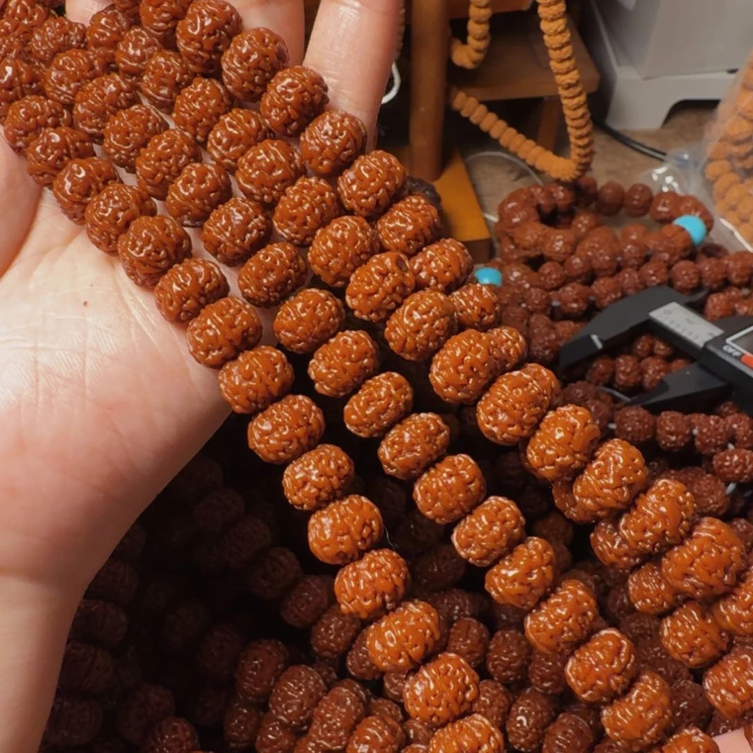 夜***狼金刚菩提吊坠11mm108六瓣