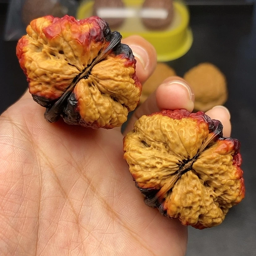 【闪购商品】把件文玩核桃41尺蝴蝶蟾