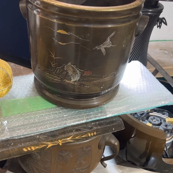 铜中古工艺品摆件