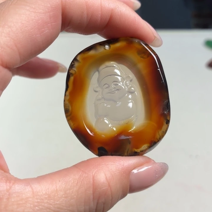 玛瑙/玉髓未镶嵌吊坠(不含链)