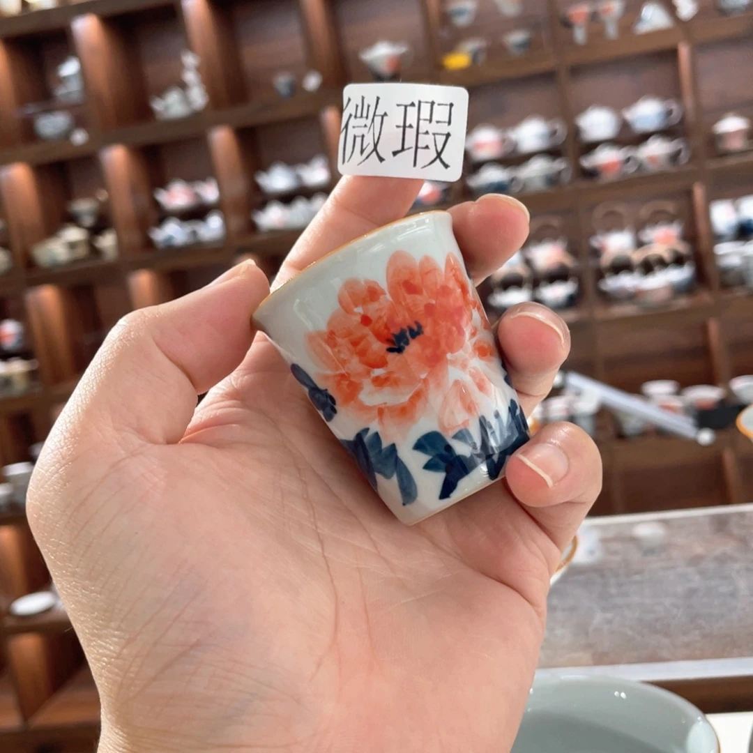 釉下彩纯手绘微瑕