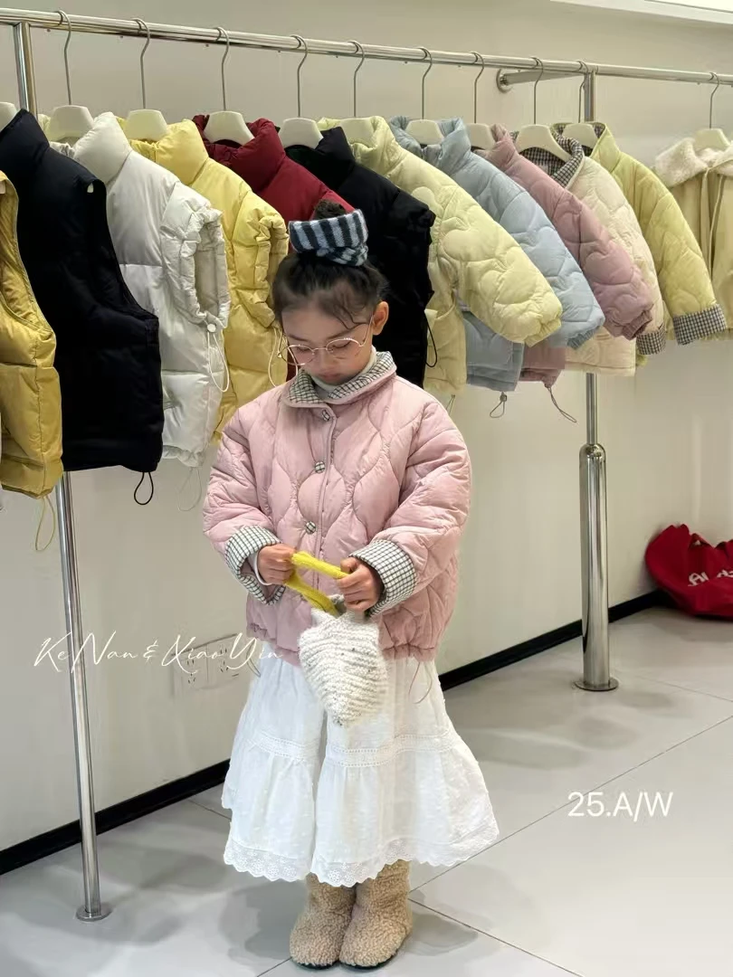 HANBAN-麦兜家专属定制冬季新款儿童棉服洋气百搭面包款棉服